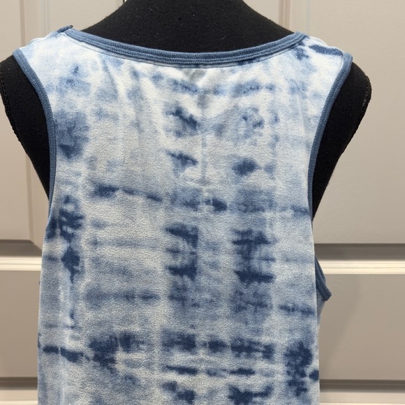 Lucky Brand Blue Tie Dye Tank Top XL - Picture 6 of 7